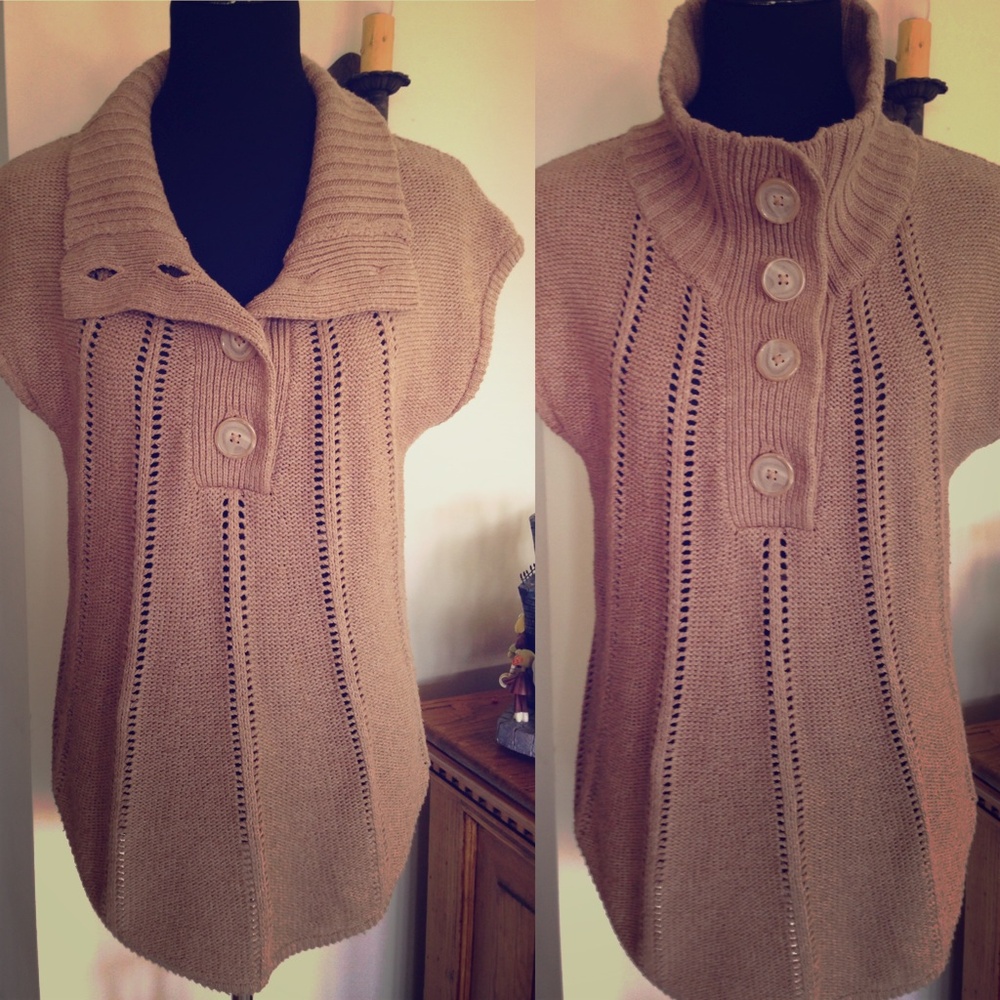BCBGMaxAzria Tan Knit Sweater